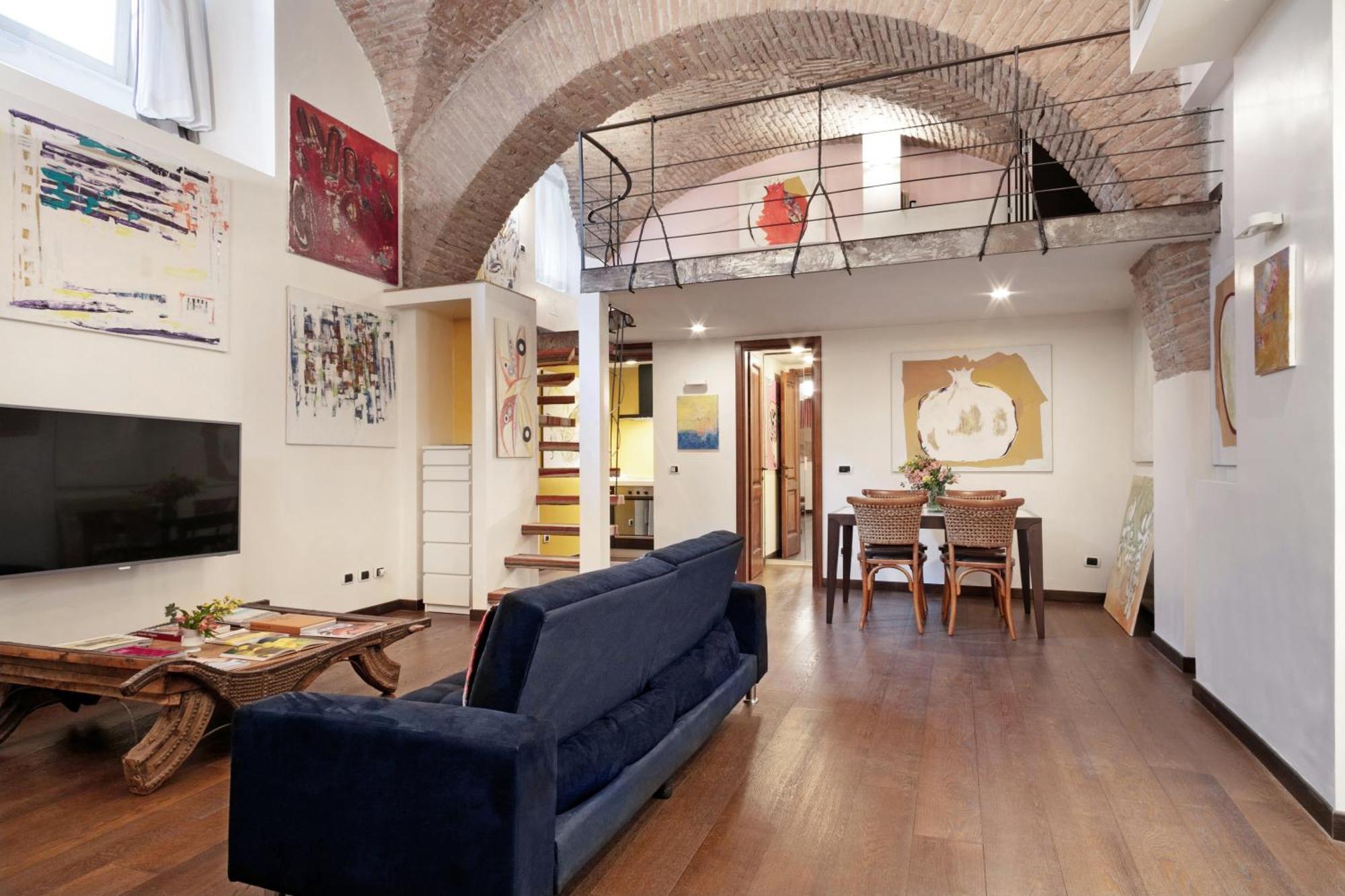 Сasa de vacaciones Trasteverehome - Artists Loft With Private Parking In Trastevere Roma